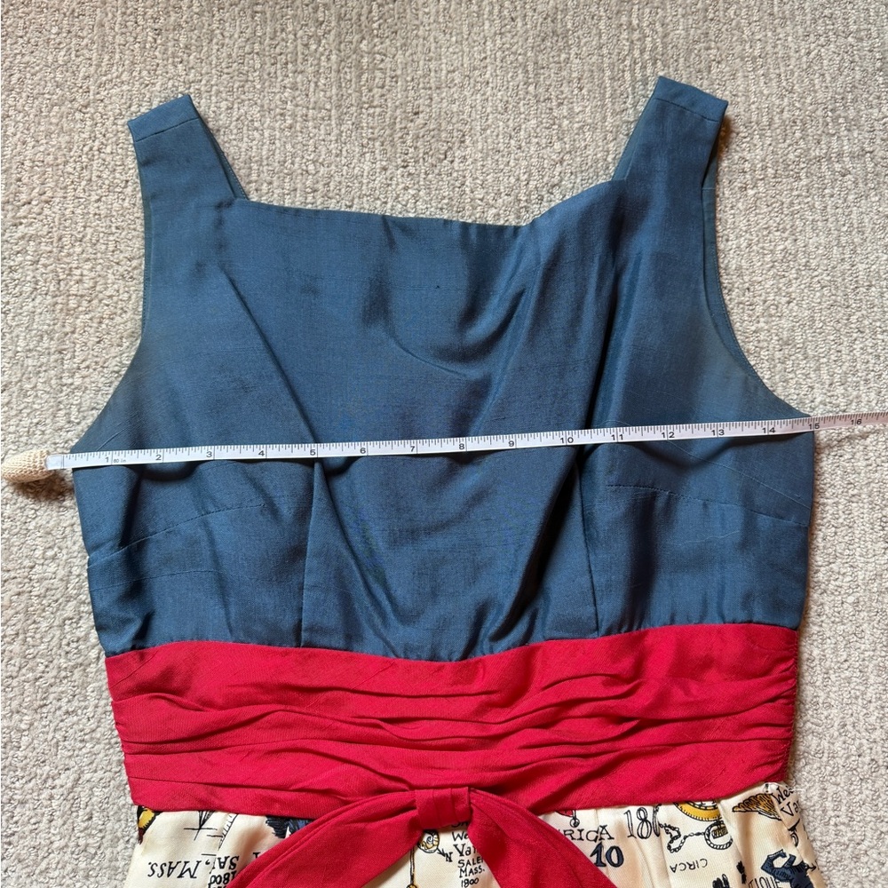 Vintage novelty print dress and jacket - Picture 8 of 15